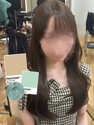 ロング カラー 🤍韓国ヘア/ かえで🤍のヘアスタイル