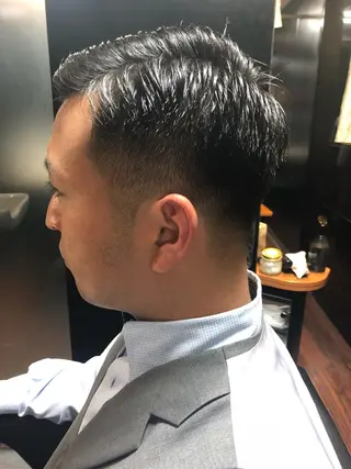 ショート パーマ メンズ 木村 りきのヘアスタイル