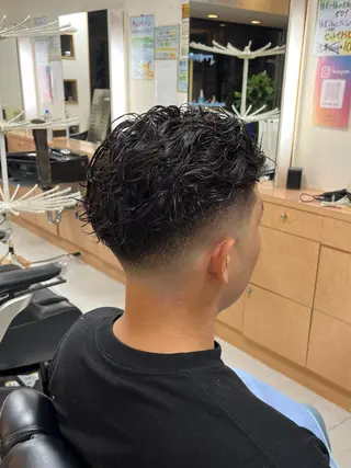 ショート パーマ ✂︎men's hair✂︎立石亮のヘアスタイル