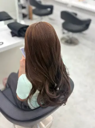 ロング カラー 韓国ヘア/透明感 カラー🎀RUNAのヘアスタイル