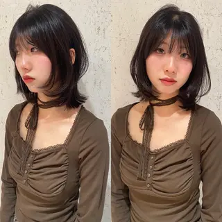 ミディアム カラー mai / linoah˚✧のヘアスタイル