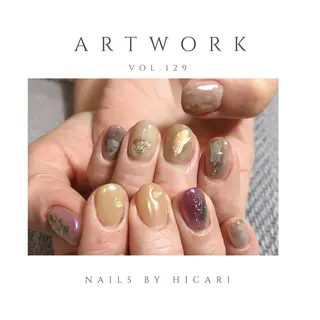 ショート カラー キッズ ネイル マツエク・マツパ illum hicariのネイルデザイン
