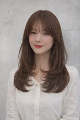 セミロング とうだだいき レイヤー/髪質改善のヘアスタイル