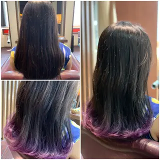 セミロング カラー Real me 鈴木のヘアスタイル