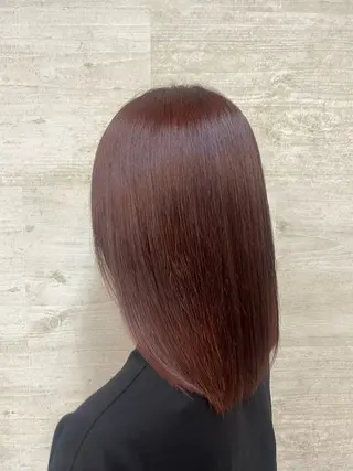 ミディアム カラー モデル 募集中🧸佐藤 李桜のヘアスタイル