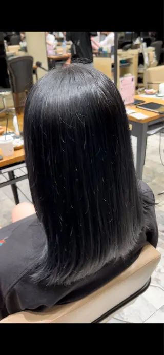 ミディアム カラー 透明感カラー 大工廻あすやのヘアスタイル