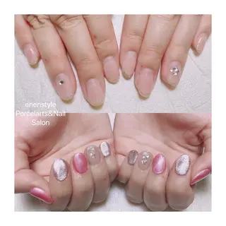 ミディアム ネイル 🐾enen style 🐾のネイルデザイン