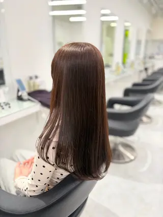 セミロング カラー 透明感カラー/レイヤ ー🫧AZUSAのヘアスタイル