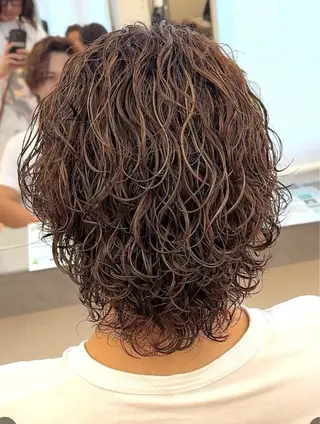 ショート パーマ メンズ 似合わせパーマ🔥 河浪  大智のヘアスタイル