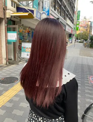 ロング カラー 松尾 遥花のヘアスタイル
