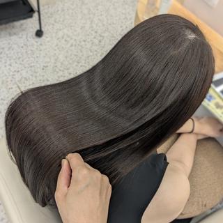 カラー 🌻 銀座水素ケア 🌻 只腰 花のヘアスタイル