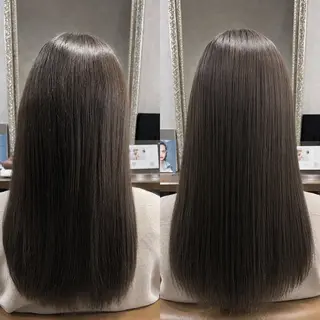 ロング 天王町×韓国レイヤー 髪質改善 佐藤友茉のヘアスタイル