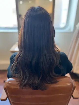ロング カラー 縮毛矯正&髪質改善 ⭐️OGUのヘアスタイル