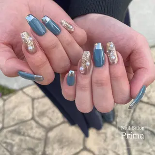 セミロング ネイル SalonPrima 西院Nail&Eyeのネイルデザイン