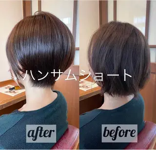 ショート カラー 🌈日比野 哲二のヘアスタイル