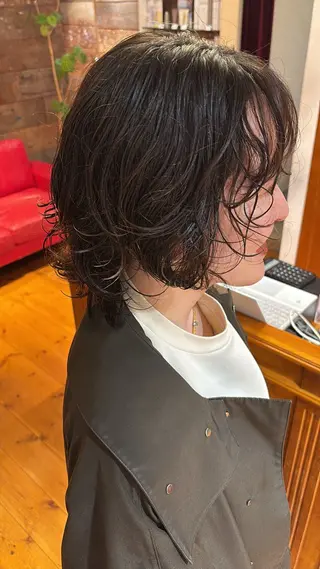 ショート パーマ 軍司 美夏のヘアスタイル