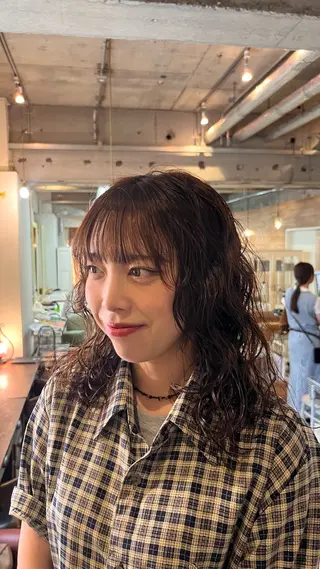 パーマ 美容室はなこ/万代 /みなみのヘアスタイル