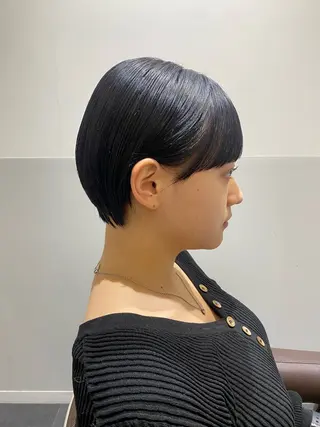 ショート カラー 白髪ぼかし/ショート /ミニボブだいじのヘアスタイル