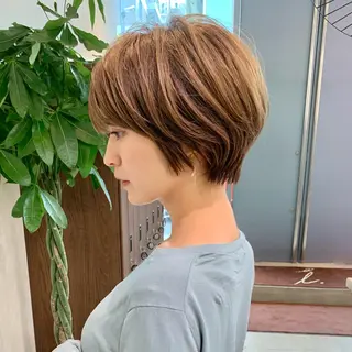 ショート カラー 🐧銀座/ショート/ ショートボブ広瀬🐧のヘアスタイル