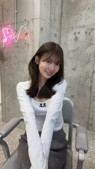 ミディアム 髪質改善/縮毛矯正 /レイヤー/宮崎直弥のヘアスタイル