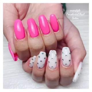 ミディアム ネイル 🐾enen style 🐾のネイルデザイン