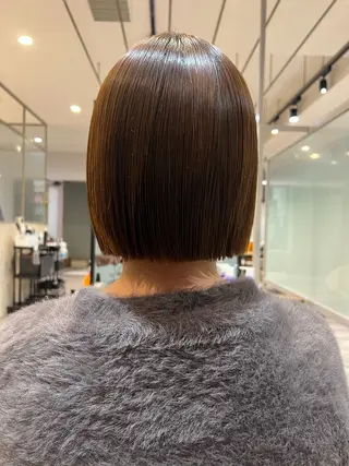 ミディアム 透明感デザインカラー /髙橋/白髪ぼかし可のヘアスタイル