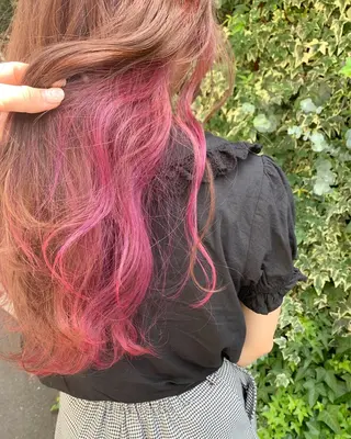 ロング カラー Shiho お洒落な エクステ♡ハイトーンのヘアスタイル