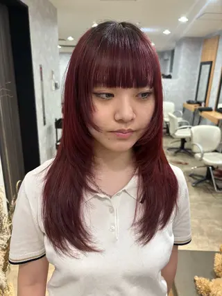 セミロング カラー 🌐NATSUMI 🌐【寒色カラー】のヘアスタイル