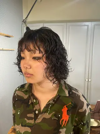 ショート パーマ 🤩噂のMr.髪ポジ ティブ®️yu🤩のヘアスタイル