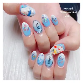 ミディアム ネイル 🐾enen style 🐾のネイルデザイン