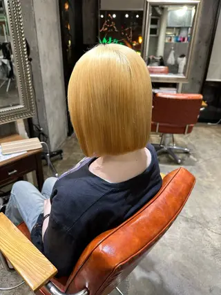 ショート 🔥コテ巻き風 ボブパーマ🔥のヘアスタイル