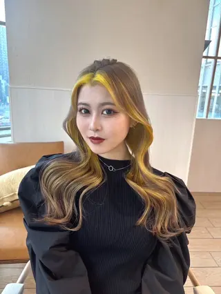 ロング カラー 表参道/ウルフカット /ナチュラルウルフのヘアスタイル
