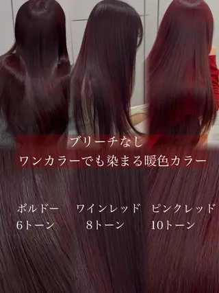 ロング カラー 🍒暖色🍒ブリーチ なしカラー/たくみ。のヘアスタイル