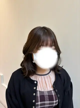 ミディアム 透明感ツヤカラー/ 縮毛矯正/静岡のヘアスタイル