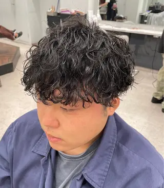 パーマ メンズ 京都河原町 メンズパーマ助川龍哉のヘアスタイル