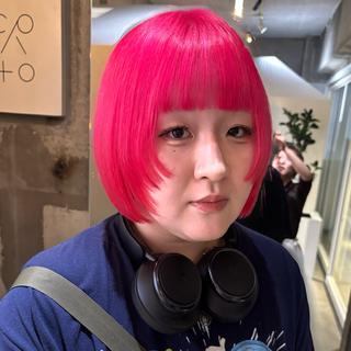ショート mirai/パーマ ブリーチ/デザインのヘアスタイル