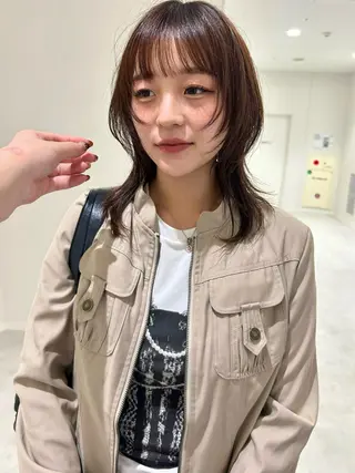 ミディアム カラー 👔ボブ﹨髪質改善 ストレート🩳ももかのヘアスタイル