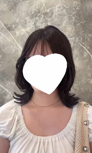ミディアム レイヤー透明感カラー ブリーチ🎀オトハのヘアスタイル