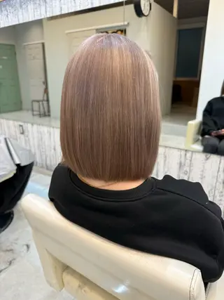 カラー レディースモデル募集 角快利のヘアスタイル