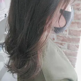 セミロング カラー たき あいみのヘアスタイル