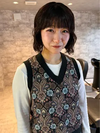 ショート カラー パーマ mai / linoah˚✧のヘアスタイル
