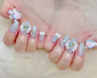 セミロング La nail pandaのネイルデザイン