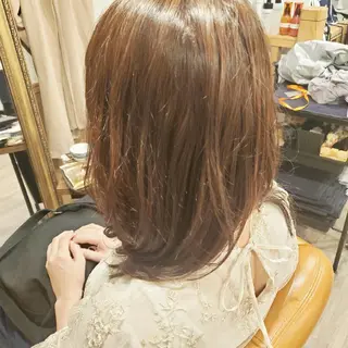 セミロング カラー spa hair ark 富井直美のヘアスタイル
