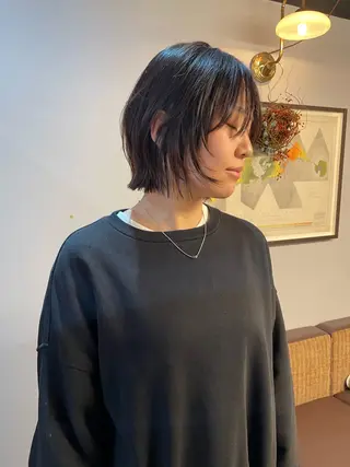 ショート カラー ボブ/ミディアム RIONAのヘアスタイル