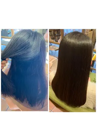 ロング カラー 加茂 しのぶのヘアスタイル