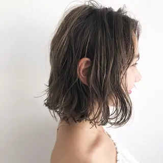 ショート カラー 似合わせ/レイヤー /ボブ/新谷のヘアスタイル