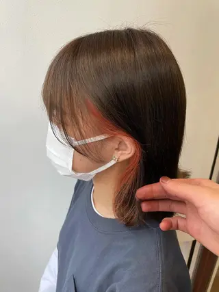 カラー 【店長】インナー指名 No.1戸塚優思のヘアスタイル