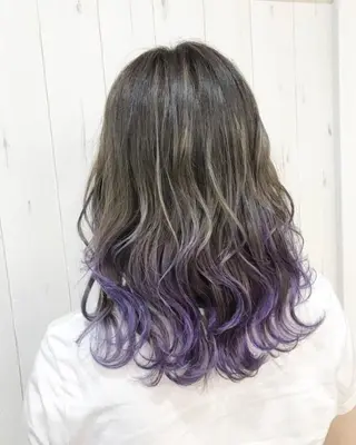 ロング カラー パーマ ヘアアレンジ キッズ ネイル マツエク・マツパ M字・前髪割れ 改善メンズ特化/栢沼のヘアスタイル