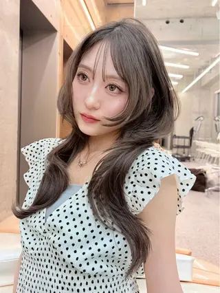 ロング 大宮🤍縮毛矯正 レイヤー🪽なるのヘアスタイル