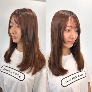 ロング カラー Endearing 銀座/レイヤーカットのヘアスタイル
